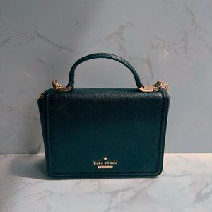 kate spade top handle crossbody bag, black/gold